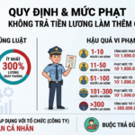 Công ty không trả tiền lương làm thêm giờ vào ngày lễ bị phạt bao nhiêu?