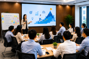 Câu lạc bộ Hr tổ chức đào tạo định hướng nghề nghiệp: Đồng hành cùng nhân viên xây dựng lộ trình phát triển bền vững