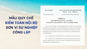[TIN PHÁP LUẬT] Bộ Tài chính ban hành Thông tư 98/2026/TT-BTC về Quy chế mẫu kiểm toán nội bộ trong khối công