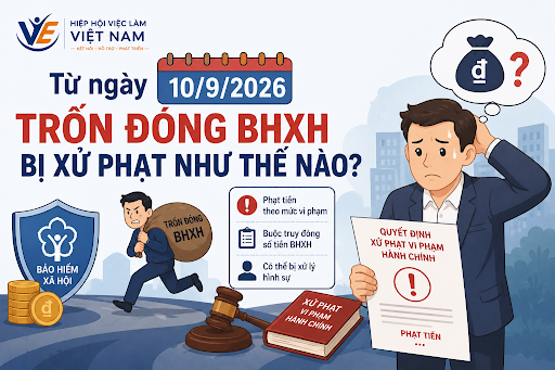 Từ ngày Từ 10/9/2026, trốn đóng BHXH bị xử phạt như thế nào?
